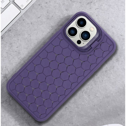 Husa de Protectie TPU, Klevo, pentru Apple iPhone 15, 3D Cube, cu Inel, Protectie Camera, Antisoc, Antizgariere, Antialunecare, Acoperire Completa, Mov