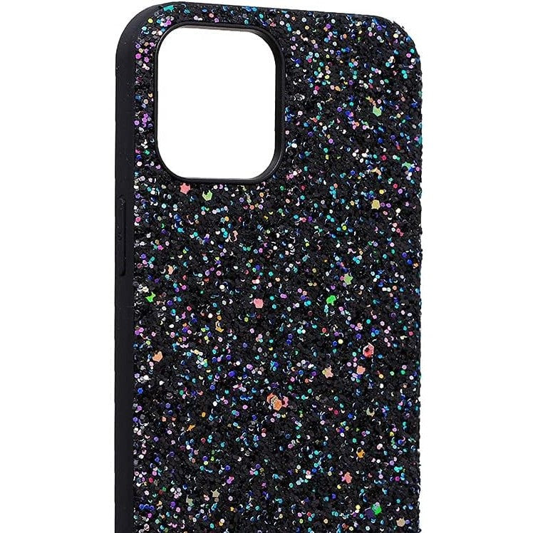 Husa de Protectie, Klevo, pentru Apple iPhone SE 2020, Sclipici, TPU, Negru