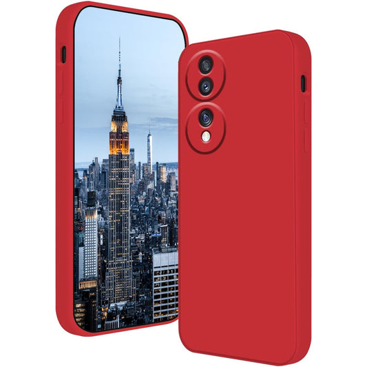 Husa de Protectie, Klevo, pentru Honor 70, Liquid Silicone, cu Microfibra pe Interior, Protectie Antisoc, Compatibil Incarcare Wireless, Rosu