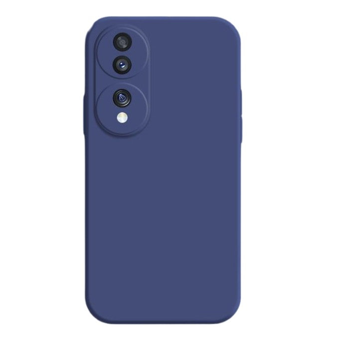 Husa de Protectie, Klevo, pentru Honor 70, Liquid Silicone, cu Microfibra pe Interior, Protectie Antisoc, Compatibil Incarcare Wireless, Albastru