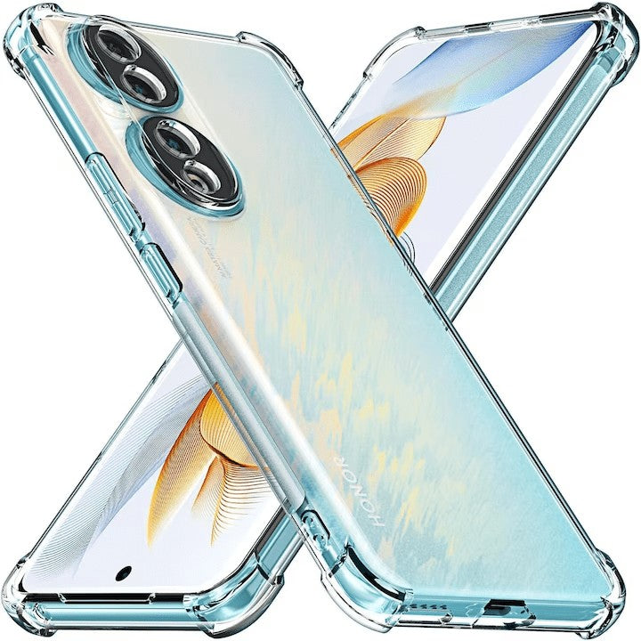 Husa de Protectie, Klevo, pentru Honor 90 5G, TPU Protect Plus, cu Dust Plug, Transparent