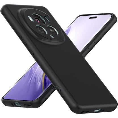 Husa de Protectie, Klevo, pentru Honor Magic 6 Pro, Liquid Silicone, cu Microfibra pe Interior, Protectie Antisoc, Compatibil Incarcare Wireless, Negru