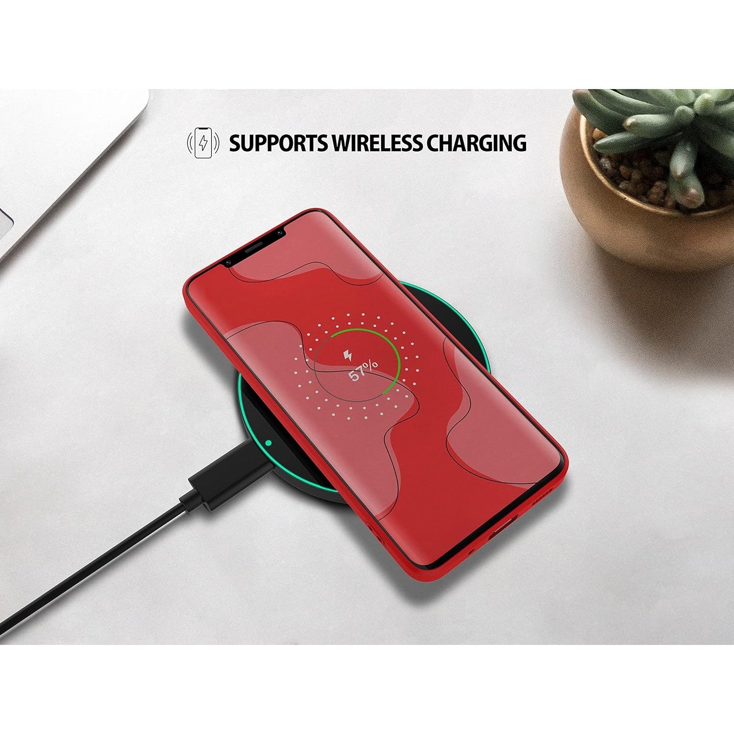 Husa de Protectie, Klevo, pentru Huawei Mate 50 Pro, Liquid Silicone, cu Microfibra pe Interior, Protectie Antisoc, Compatibil Incarcare Wireless, Rosu