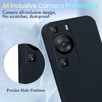 Husa de Protectie, Klevo, pentru Huawei P60 Pro, Liquid Silicone, cu Microfibra pe Interior, Protectie Antisoc, Compatibil Incarcare Wireless, Negru