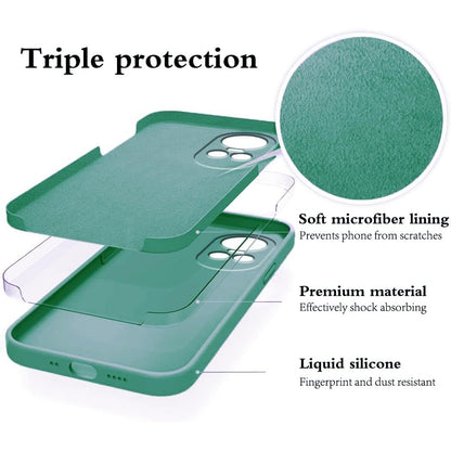 Husa de Protectie, Klevo, pentru Oppo Reno 10 Pro 5G, Liquid Silicone, cu Microfibra pe Interior, Protectie Antisoc, Compatibil Incarcare Wireless, Verde