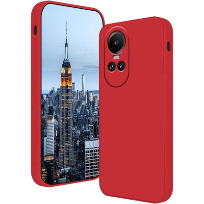Husa de Protectie, Klevo, pentru Oppo Reno 10 Pro 5G, Liquid Silicone, cu Microfibra pe Interior, Protectie Antisoc, Compatibil Incarcare Wireless, Rosu