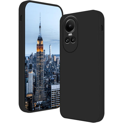 Husa de Protectie, Klevo, pentru Oppo Reno 10 Pro 5G, Liquid Silicone, cu Microfibra pe Interior, Protectie Antisoc, Compatibil Incarcare Wireless, Negru