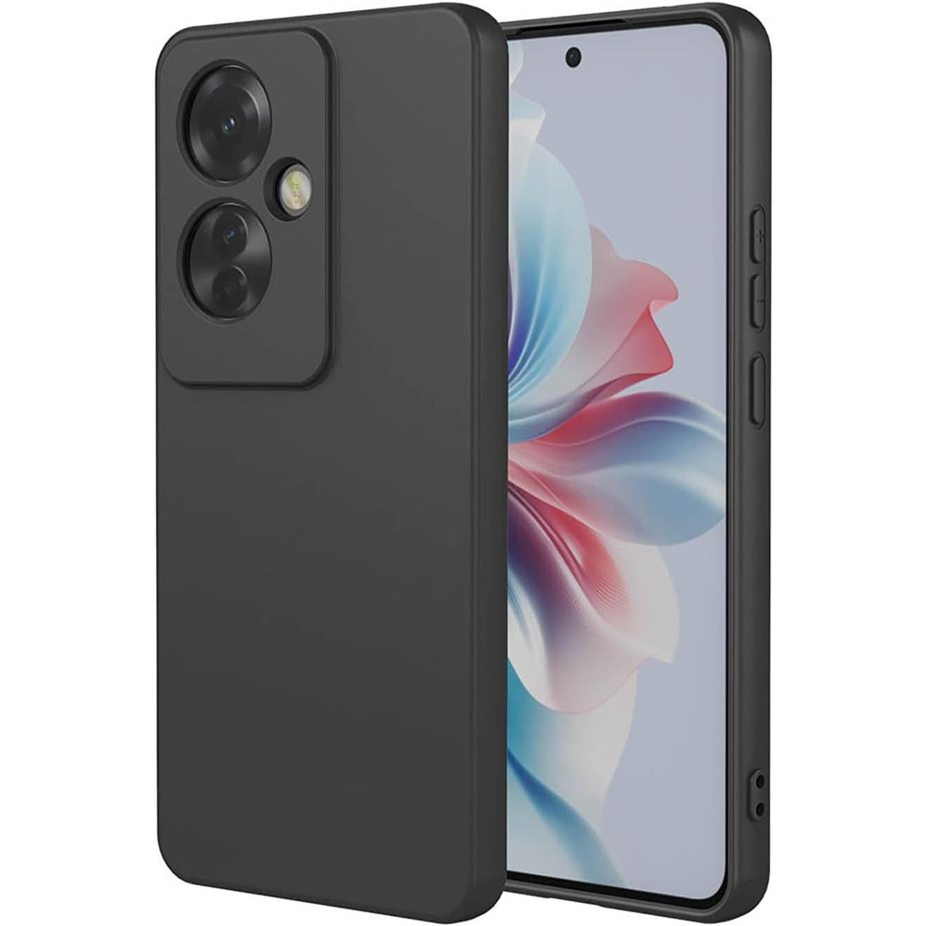 Husa de Protectie, Klevo, pentru Oppo Reno 11 F, Liquid Silicone, cu Microfibra pe Interior, Protectie Antisoc, Compatibil Incarcare Wireless, Negru