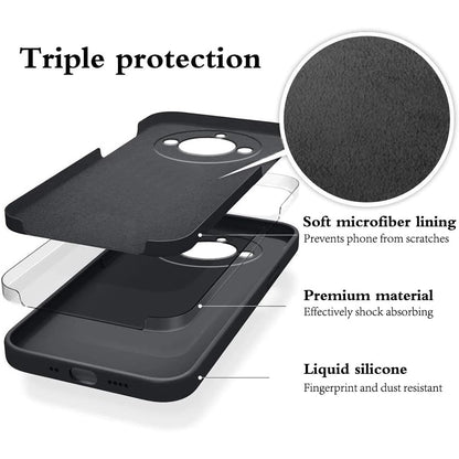 Husa de Protectie, Klevo, pentru Realme 11 Pro Plus, Liquid Silicone, cu Microfibra pe Interior, Protectie Antisoc, Compatibil Incarcare Wireless, Negru