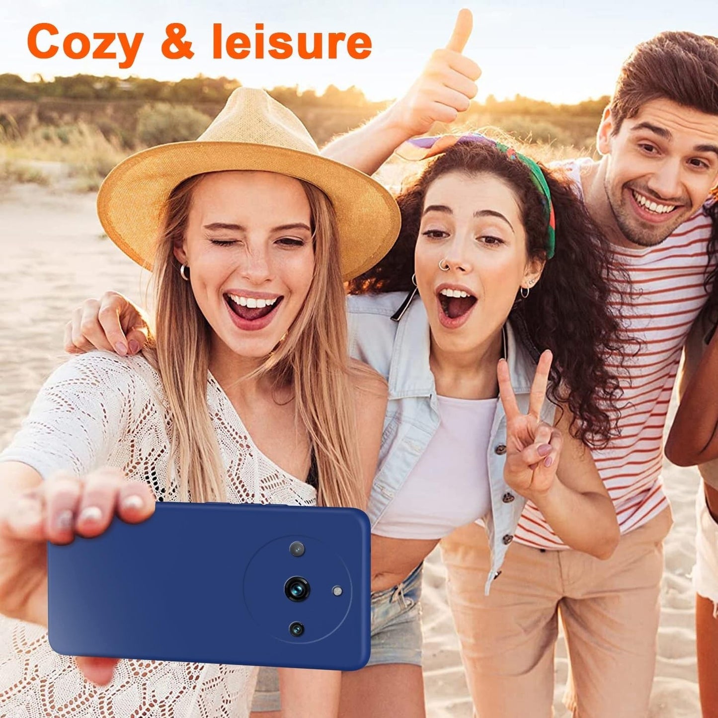Husa de Protectie, Klevo, pentru Realme 11 Pro Plus, Liquid Silicone, cu Microfibra pe Interior, Protectie Antisoc, Compatibil Incarcare Wireless, Albastru