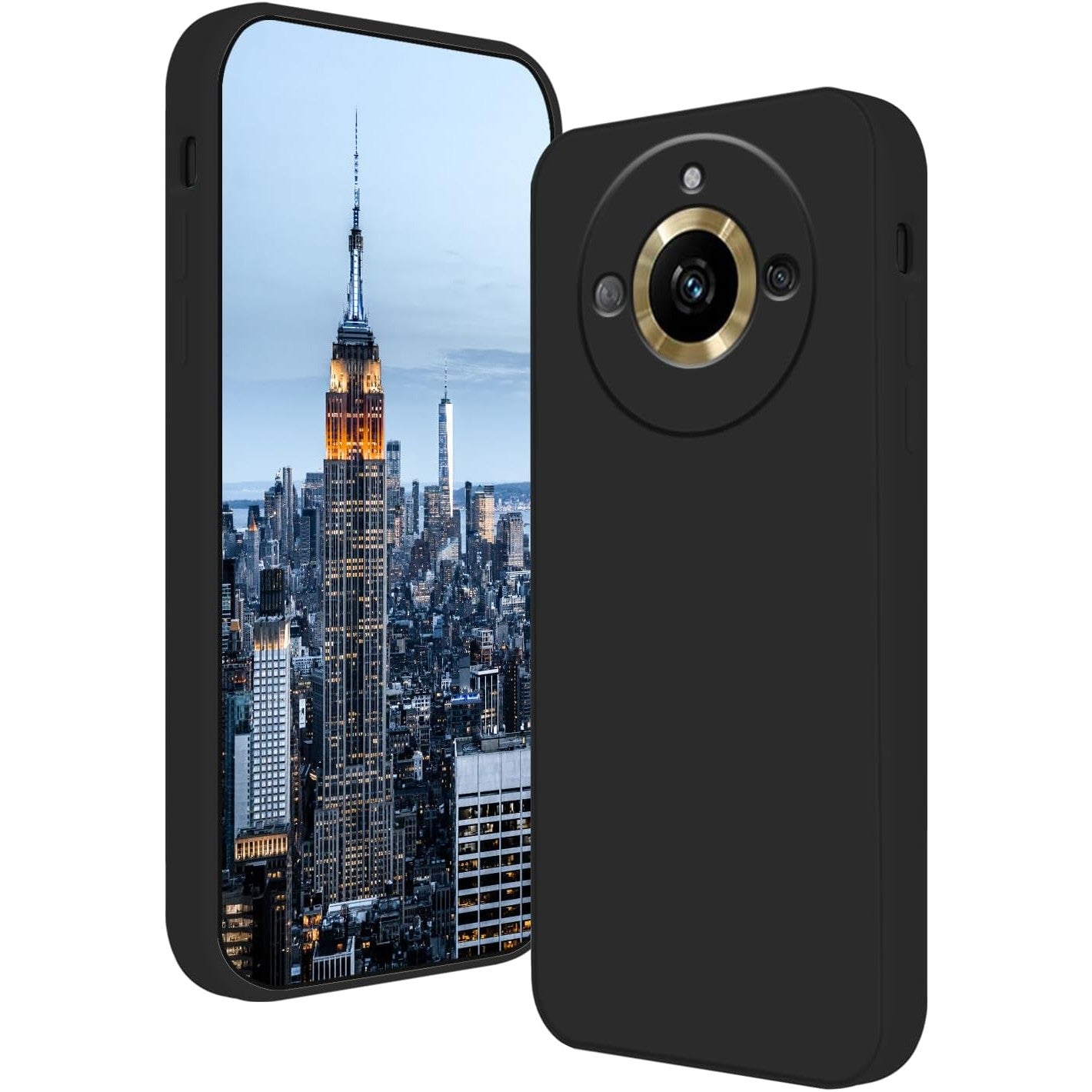 Husa de Protectie, Klevo, pentru Realme 11 Pro Plus, Liquid Silicone, cu Microfibra pe Interior, Protectie Antisoc, Compatibil Incarcare Wireless, Negru