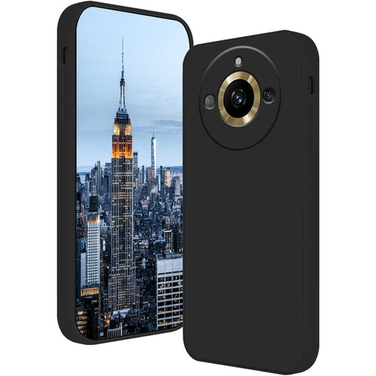 Husa de Protectie, Klevo, pentru Realme 11 Pro Plus, Liquid Silicone, cu Microfibra pe Interior, Protectie Antisoc, Compatibil Incarcare Wireless, Negru