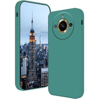 Husa de Protectie, Klevo, pentru Realme 11 Pro Plus, Liquid Silicone, cu Microfibra pe Interior, Protectie Antisoc, Compatibil Incarcare Wireless, Verde