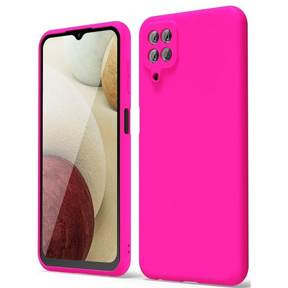Husa de Protectie, Klevo, pentru Samsung A12, din Liquid Silicone, Flexibila, Fucshia