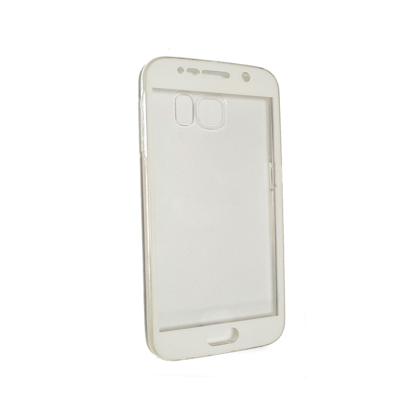 Husa de protectie Klevo® pentru Samsung A3 2017 Full Tpu 360 V2 Transparent cu margini albe