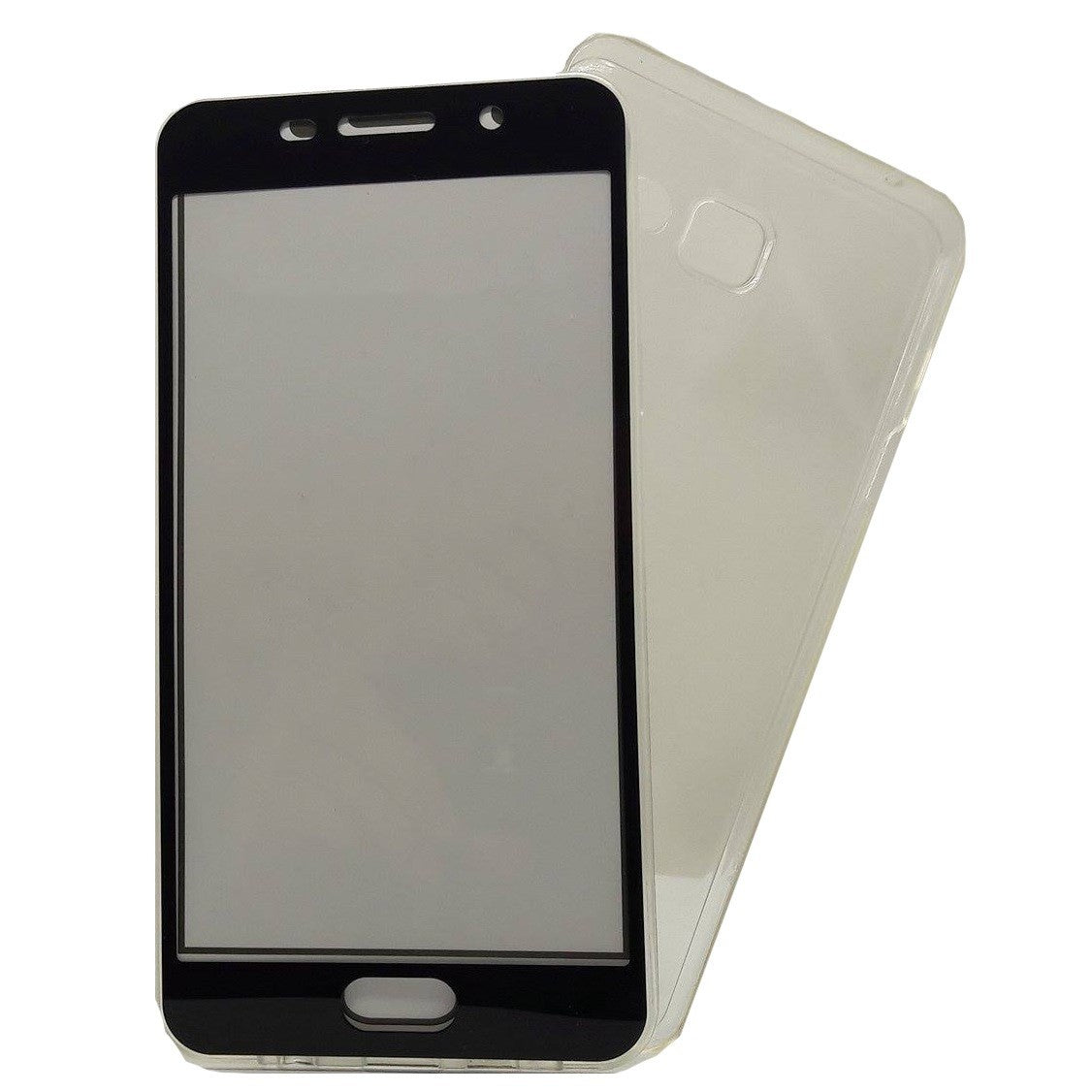 Husa de protectie Klevo® pentru Samsung A7 2016 Full Tpu 360 V2 Transparent cu margini negre