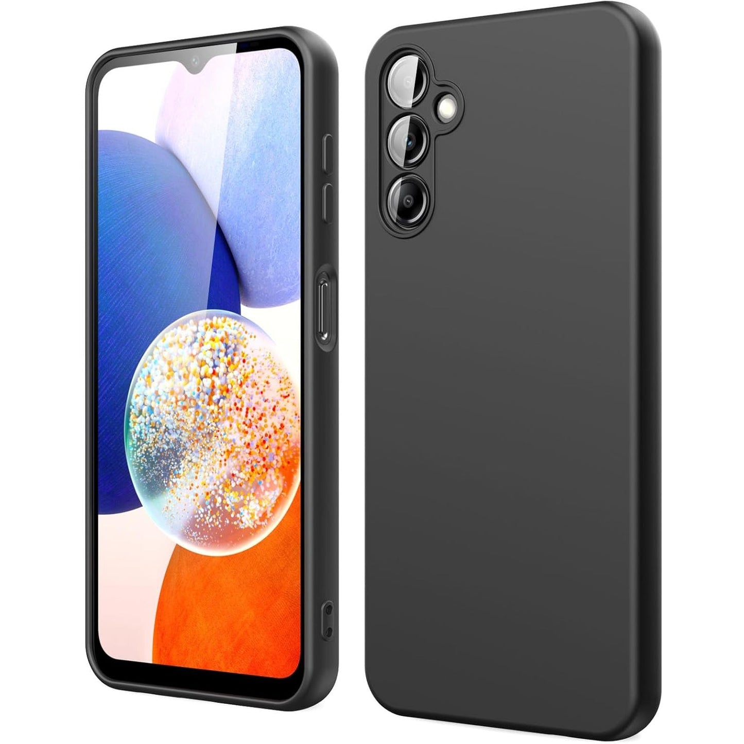 Husa de Protectie, Klevo, pentru Samsung Galaxy A15, Liquid Silicone, cu Microfibra pe Interior, Protectie Antisoc, Compatibil Incarcare Wireless, Negru