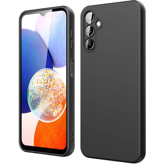 Husa de Protectie, Klevo, pentru Samsung Galaxy A15, Liquid Silicone, cu Microfibra pe Interior, Protectie Antisoc, Compatibil Incarcare Wireless, Negru