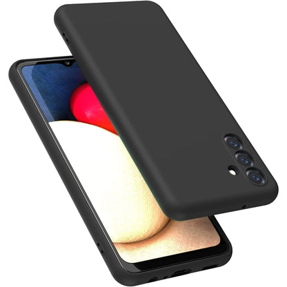 Husa de Protectie, Klevo, pentru Samsung Galaxy A35, Liquid Silicone, cu Microfibra pe Interior, Protectie Antisoc, Compatibil Incarcare Wireless, Negru