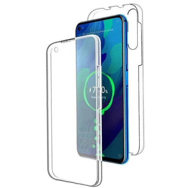 Husa de Protectie, Klevo, pentru Samsung Galaxy A40, Acoperire Completa 360, Silicon, Transparent