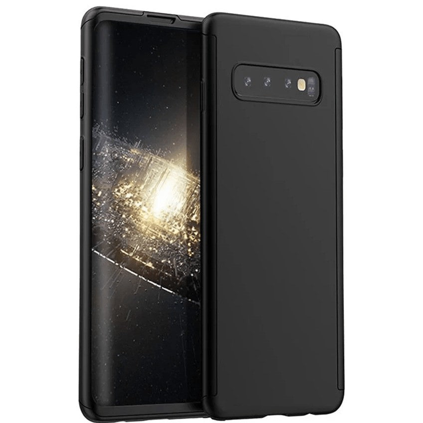 Husa de Protectie, Klevo, pentru Samsung Galaxy A40, cu Acoperire Completa 360, cu Folie de Protectie, Plastic, Negru