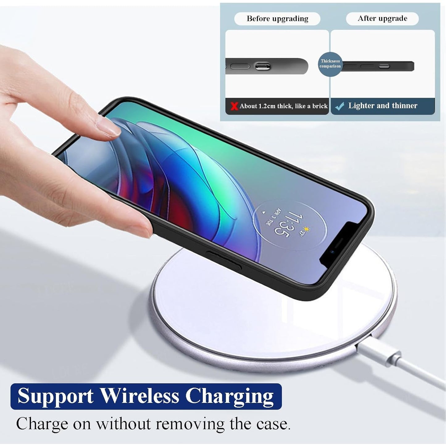 Husa de Protectie, Klevo, pentru Xiaomi 14, Liquid Silicone, cu Microfibra pe Interior, Protectie Antisoc, Compatibil Incarcare Wireless, Negru