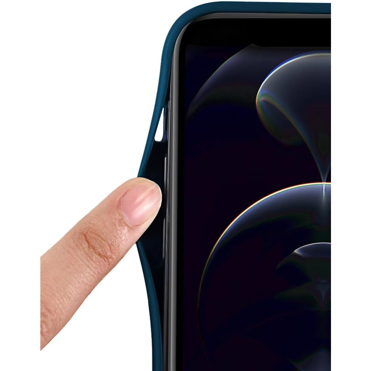 Husa de Protectie, Klevo, pentru Xiaomi 14 Ultra, Liquid Silicone, cu Microfibra pe Interior, Protectie Antisoc, Compatibil Incarcare Wireless, Albastru