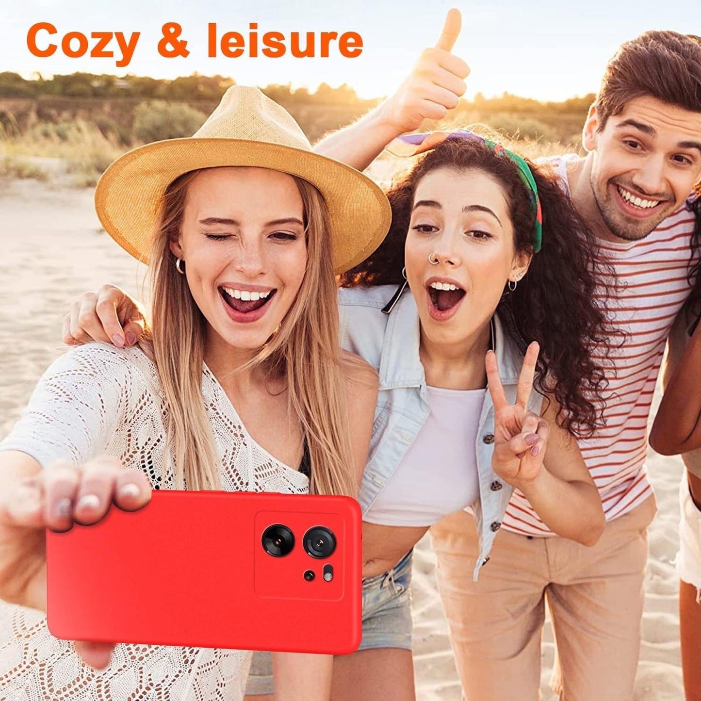 Husa de Protectie, Klevo, pentru Xiaomi Redmi 13T, Liquid Silicone, cu Microfibra pe Interior, Protectie Antisoc, Compatibil Incarcare Wireless, Rosu