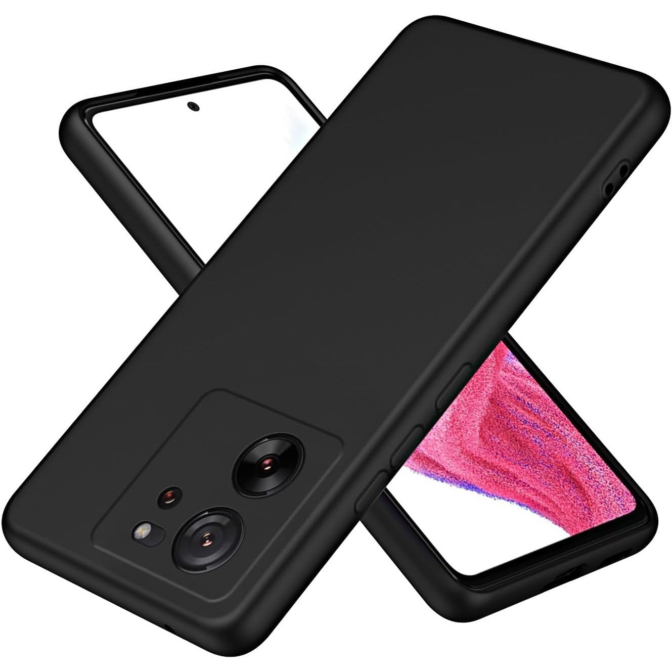 Husa de Protectie, Klevo, pentru Xiaomi Redmi 13T, Liquid Silicone, cu Microfibra pe Interior, Protectie Antisoc, Compatibil Incarcare Wireless, Negru