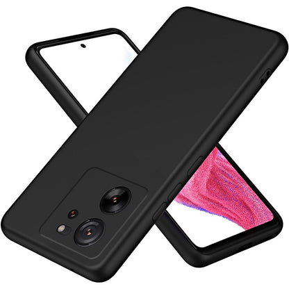 Husa de Protectie, Klevo, pentru Xiaomi Redmi 13T, Liquid Silicone, cu Microfibra pe Interior, Protectie Antisoc, Compatibil Incarcare Wireless, Negru