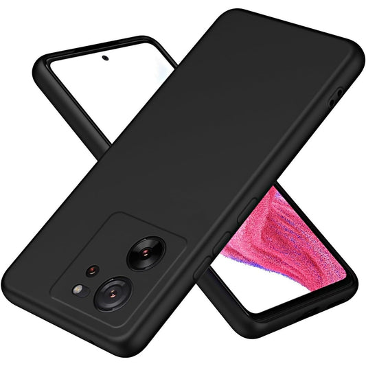 Husa de Protectie, Klevo, pentru Xiaomi Redmi 13T, Liquid Silicone, cu Microfibra pe Interior, Protectie Antisoc, Compatibil Incarcare Wireless, Negru