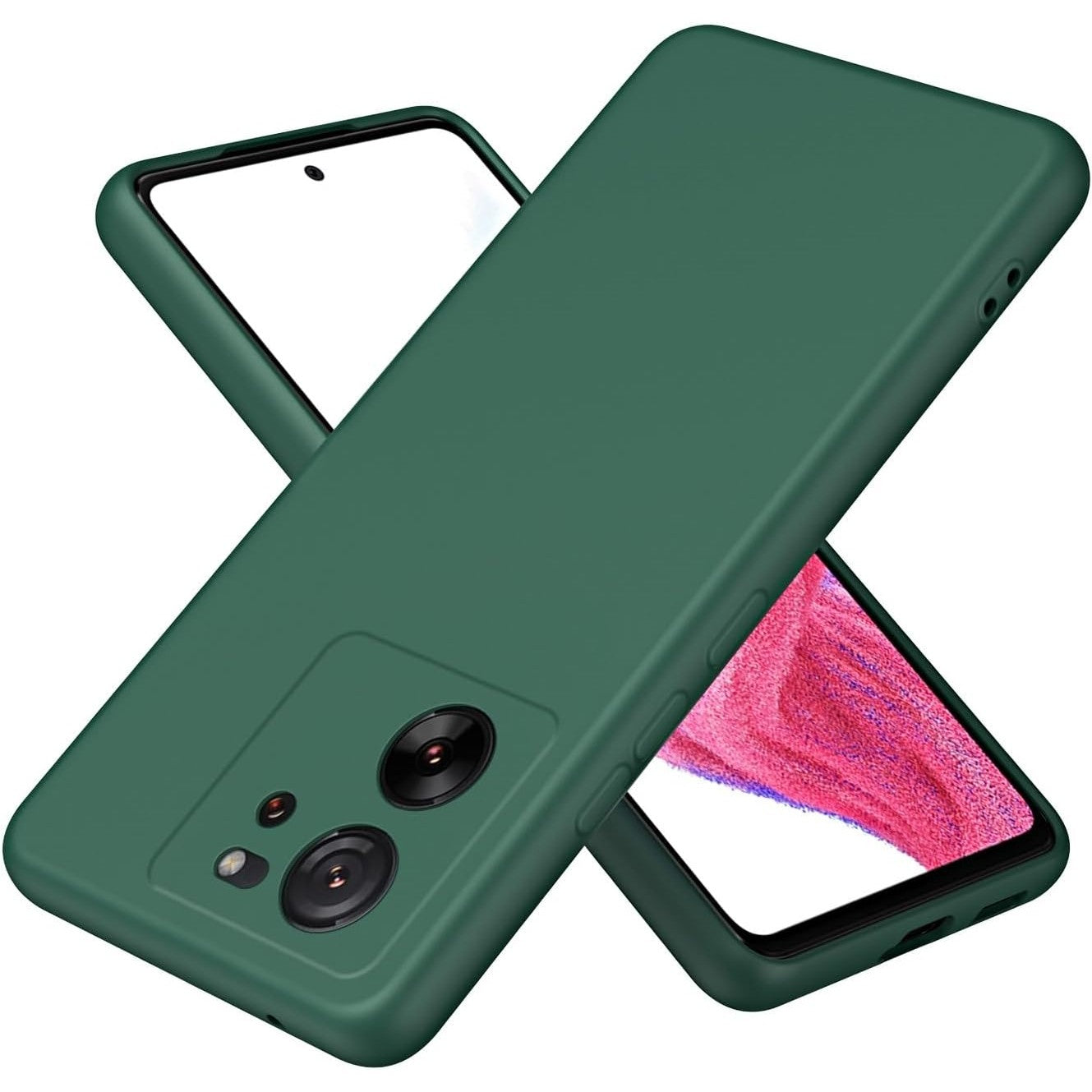 Husa de Protectie, Klevo, pentru Xiaomi Redmi 13T, Liquid Silicone, cu Microfibra pe Interior, Protectie Antisoc, Compatibil Incarcare Wireless, Verde