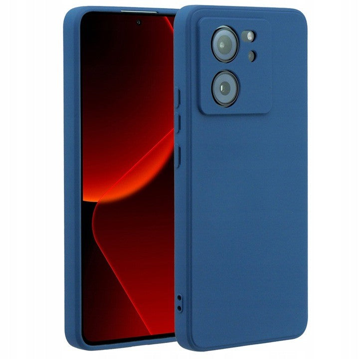 Husa de Protectie, Klevo, pentru Xiaomi Redmi 13T, Liquid Silicone, cu Microfibra pe Interior, Protectie Antisoc, Compatibil Incarcare Wireless, Albastru