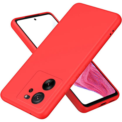 Husa de Protectie, Klevo, pentru Xiaomi Redmi 13T, Liquid Silicone, cu Microfibra pe Interior, Protectie Antisoc, Compatibil Incarcare Wireless, Rosu