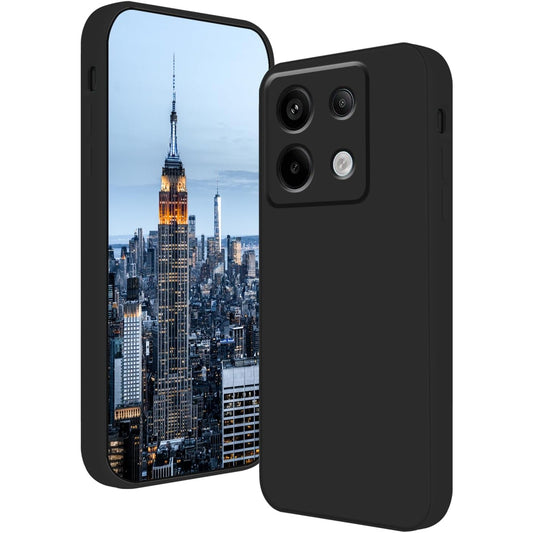 Husa de Protectie, Klevo, pentru Xiaomi Redmi Note 13 Pro 5G, Liquid Silicone, cu Microfibra pe Interior, Protectie Antisoc, Compatibil Incarcare Wireless, Negru