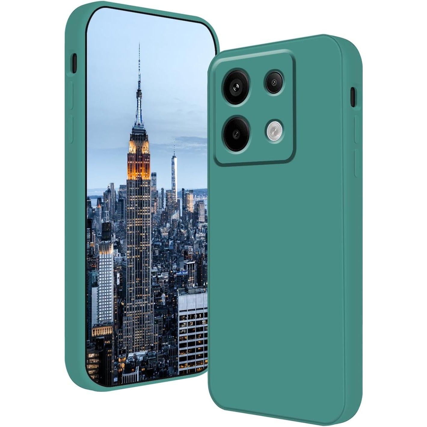 Husa de Protectie, Klevo, pentru Xiaomi Redmi Note 13 Pro 5G, Liquid Silicone, cu Microfibra pe Interior, Protectie Antisoc, Compatibil Incarcare Wireless, Verde