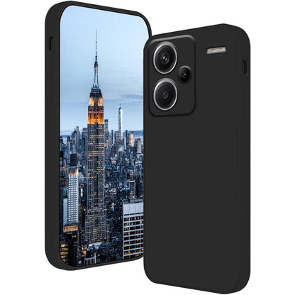 Husa de Protectie, Klevo, pentru Xiaomi Redmi Note 13 Pro Plus 5G, Liquid Silicone, cu Microfibra pe Interior, Protectie Antisoc, Compatibil Incarcare Wireless, Negru