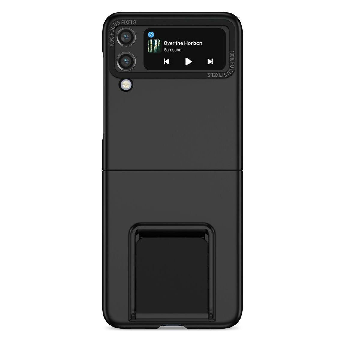 Husa de protectie Klevo, Pliere Tridimensionala, Multifunctionala, PC, pentru  Samsung Galaxy Z Flip 3 , Negru