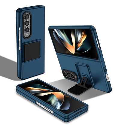 Husa de protectie Klevo, Pliere Tridimensionala, Multifunctionala, PC, pentru Samsung Galaxy Z Fold 4 5G, Albastru