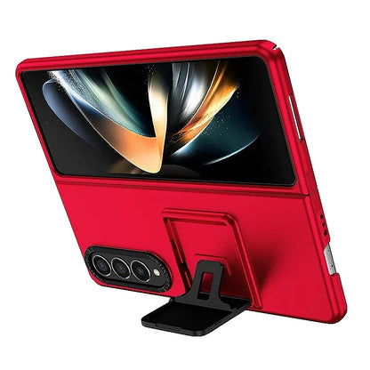 Husa de protectie Klevo, Pliere Tridimensionala, Multifunctionala, PC, pentru Samsung Galaxy Z Fold 4 5G, Rosu