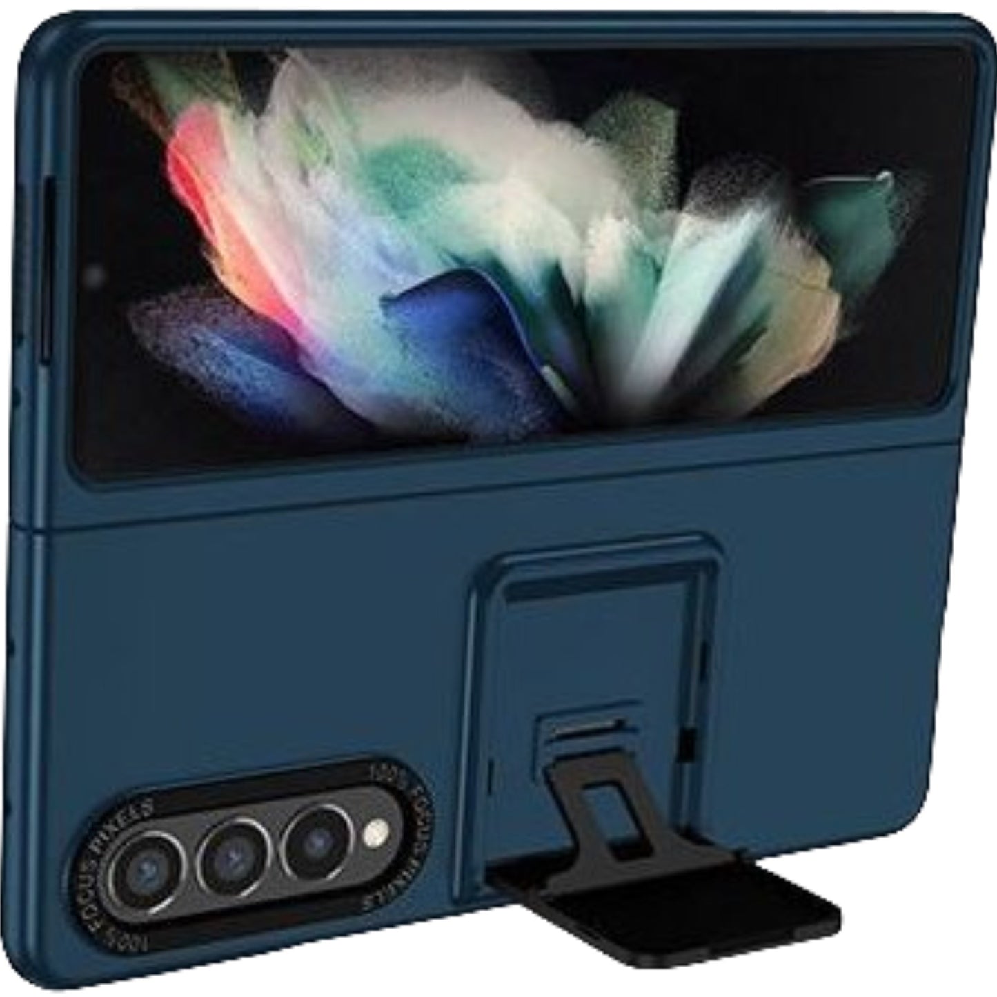 Husa de protectie Klevo, Pliere Tridimensionala, Multifunctionala, PC, pentru Samsung Galaxy Z Fold 4 5G, Albastru