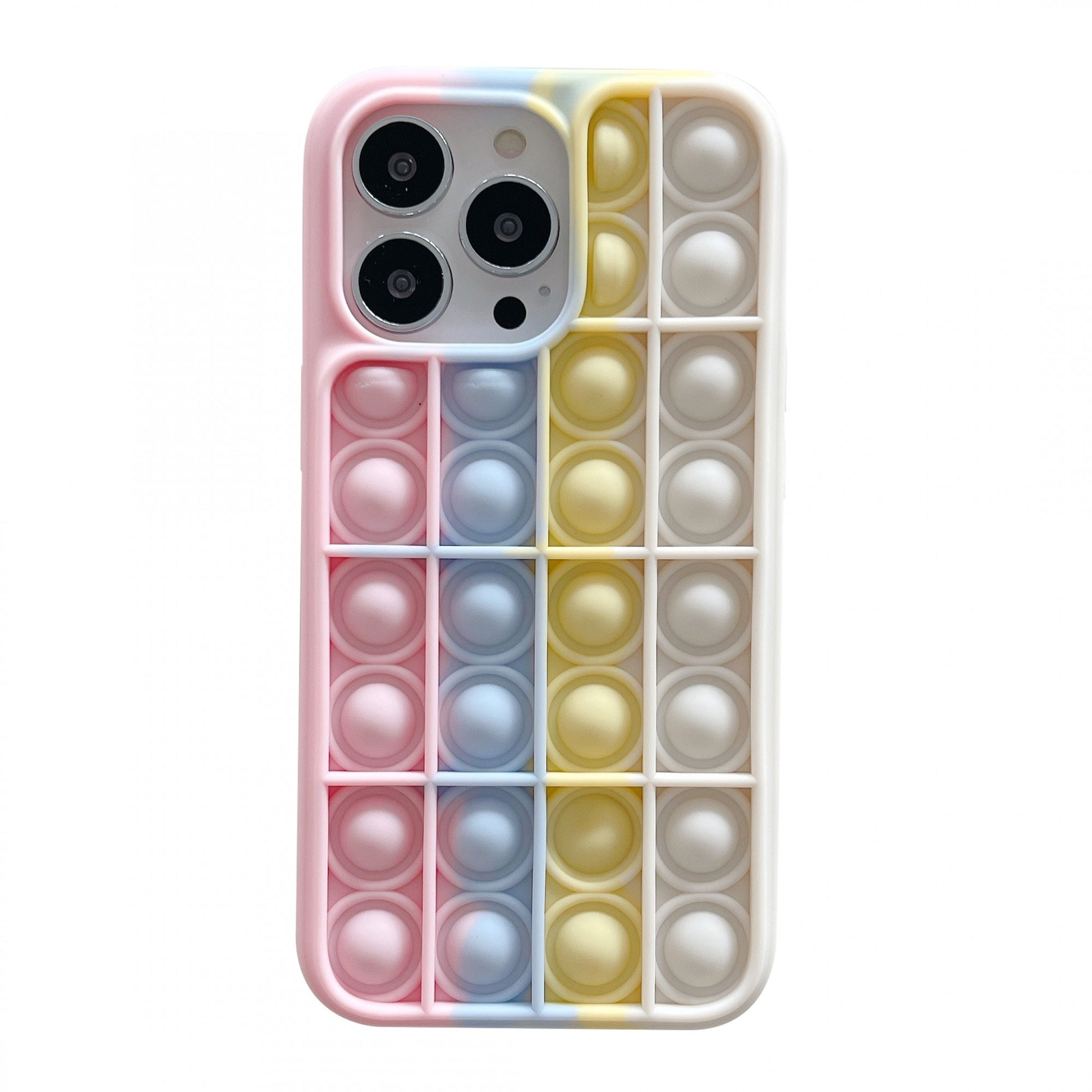 Husa de protectie Klevo Pop It compatibila cu Apple iPhone 13,Model 5,Multicolor
