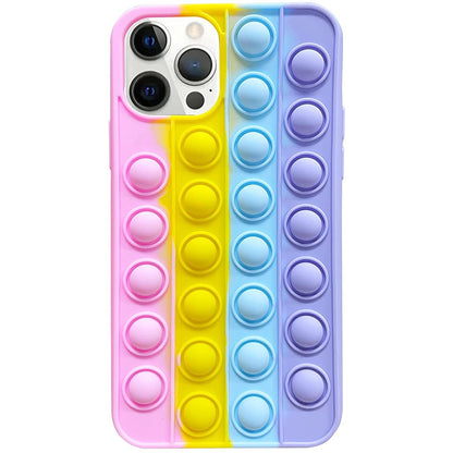 Husa de protectie Klevo Pop It compatibila cu Apple iPhone 13,Model 8,Multicolor