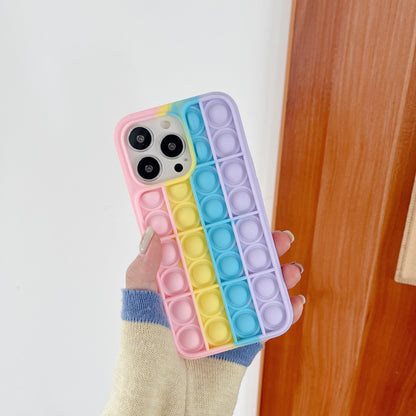 Husa de protectie Klevo Pop It compatibila cu Apple iPhone 13 Pro,Model 8,Multicolor