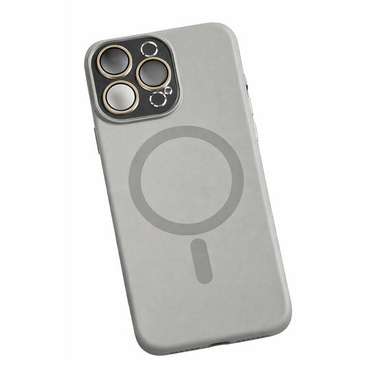 Carcasa Liquid Silicone, Klevo, Compatibila iPhone 17 Pro Max, Magnetica, Protectie TPU Camera, Gri Titanium