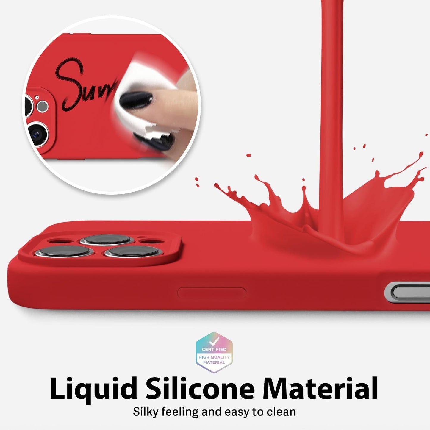 Husa de Protectie Matte TPU, Klevo, pentru Apple iPhone 16 Pro, Protectie Camera, Antisoc, Antizgariere, Antialunecare, Acoperire Completa, Rosu