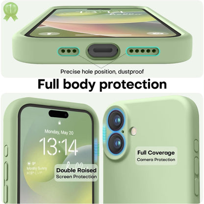 Husa de Protectie Matte TPU, Klevo, pentru Apple iPhone 16, Protectie Camera, Antisoc, Antizgariere, Antialunecare, Acoperire Completa, Verde