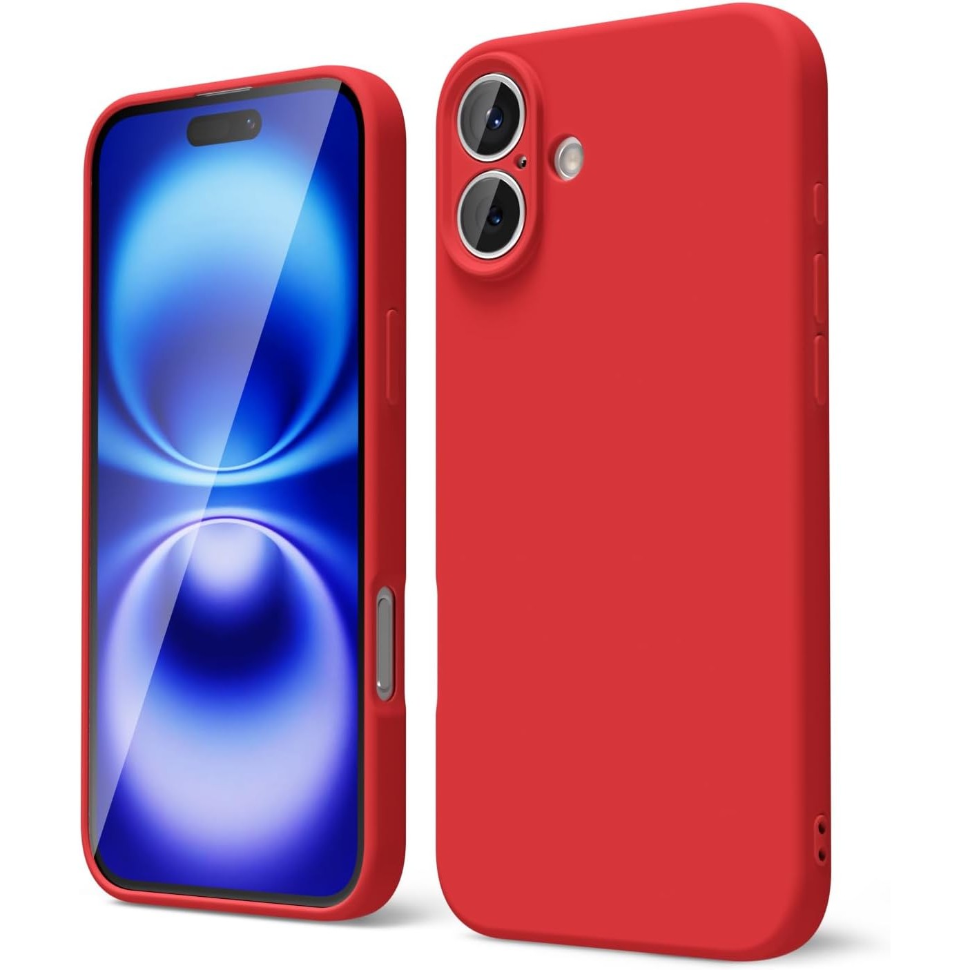 Husa de Protectie Matte TPU, Klevo, pentru Apple iPhone 16, Protectie Camera, Antisoc, Antizgariere, Antialunecare, Acoperire Completa, Rosu