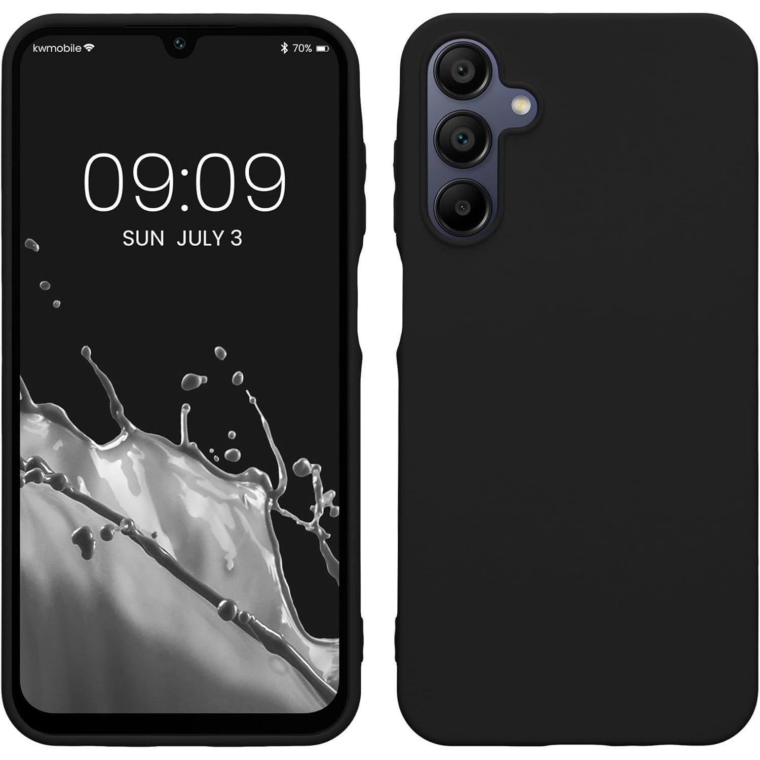 Husa de Protectie Matte TPU, Klevo, pentru Samsung Galaxy A55 5G, Protectie Camera, Antisoc, Antizgariere, Antialunecare, Acoperire Completa, Negru