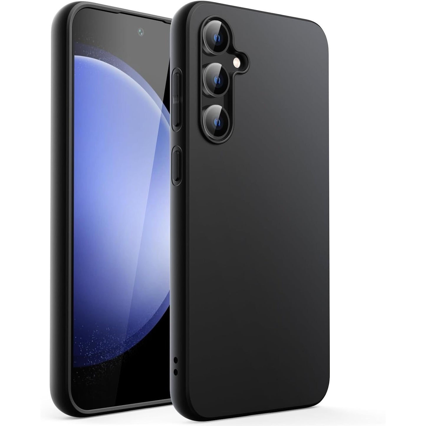 Husa de Protectie Matte TPU, Klevo, pentru Samsung Galaxy S24 FE, Protectie Camera, Antisoc, Antizgariere, Antialunecare, Acoperire Completa, Negru